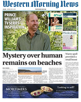 Cover of Western Morning News (Saturday)