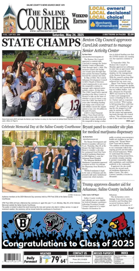 Cover of The Saline Courier Weekend