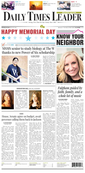 Cover of Daily Times Leader