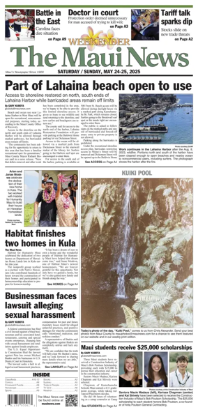 Cover of The Maui News - Weekender
