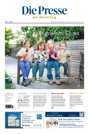 Cover of Die Presse am Sonntag