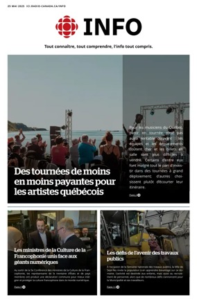 Cover of Radio-Canada Info