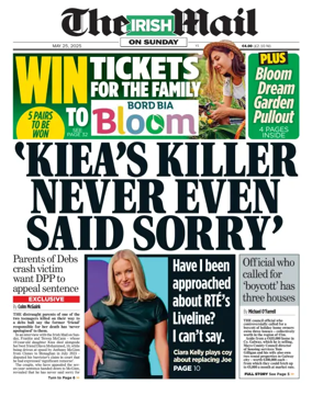 Cover of The Irish Mail on Sunday