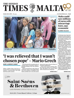 Cover of The Sunday Times of Malta