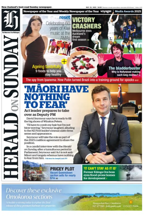 Cover of Herald on Sunday