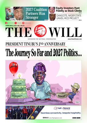 Cover of THEWILL NEWSPAPER