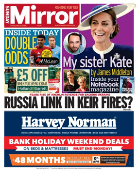 Cover of Sunday Mirror (Northern Ireland)