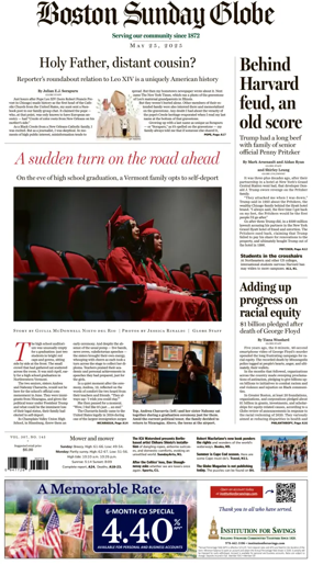 Cover of Boston Sunday Globe