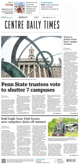 Cover of Centre Daily Times (Sunday)