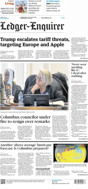 Cover of Ledger-Enquirer (Sunday)