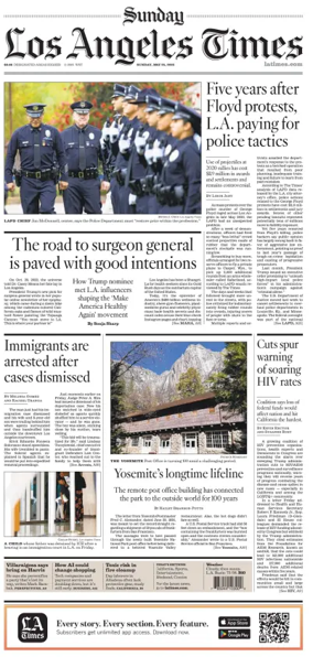 Cover of Los Angeles Times (Sunday)