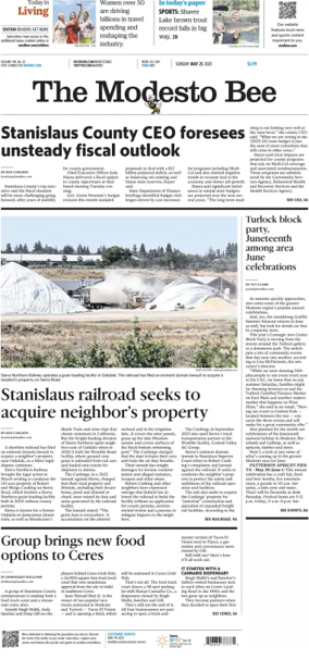 Cover of The Modesto Bee (Sunday)