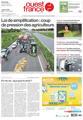 Cover of Ouest France (Ancenis)