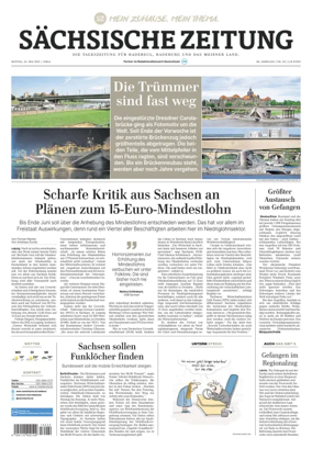Cover of Sächsische Zeitung  (Dresdner Meißner Land)