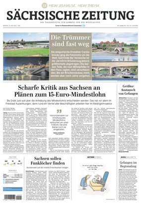 Cover of Sächsische Zeitung  (Kamenz)