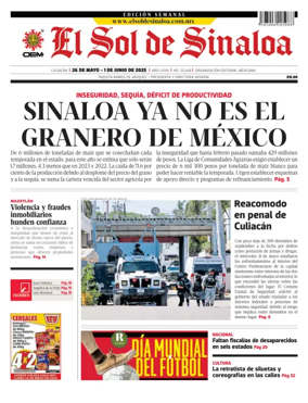 Cover of El Sol de Sinaloa