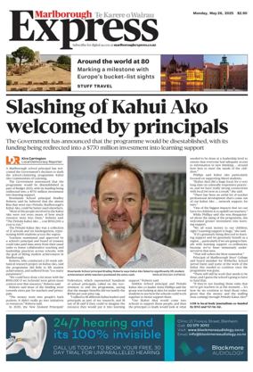 Cover of Marlborough Express