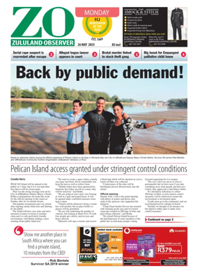 Cover of Zululand Observer - Monday