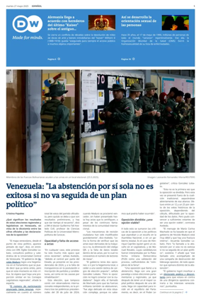 Cover of Deutsche Welle (Spanish edition)