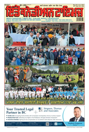 Cover of Indo-Canadian Times