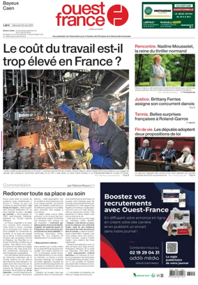 Cover of Ouest France (Bayeux / Caen)