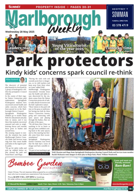 Cover of Marlborough Weekly