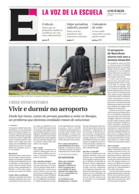 Cover of La Voz de Galicia (Arousa) - La Voz de la Escuela