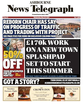 Cover of Ashbourne News Telegraph