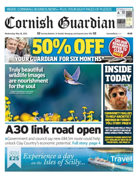 Cover of Cornish Guardian (Newquay & the North Coast)