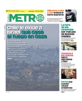 Cover of Publimetro Chile