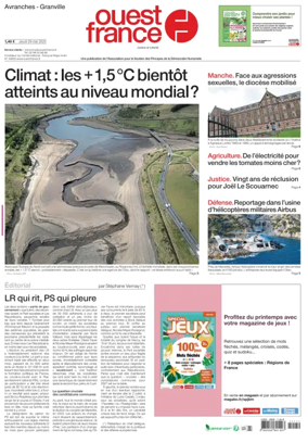 Cover of Ouest France (Avranches)