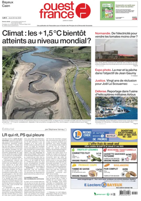 Cover of Ouest France (Bayeux / Caen)