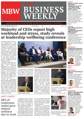 Cover of The Malta Business Weekly