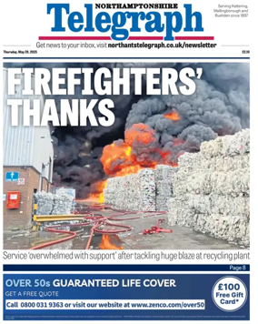 Cover of Northants Evening Telegraph