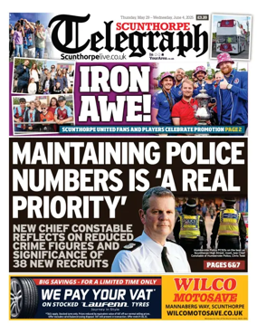 Cover of Scunthorpe Telegraph