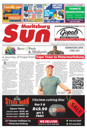Cover of Maritzburg Sun (South Africa)