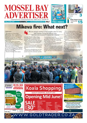 Cover of Mossel Bay Advertiser