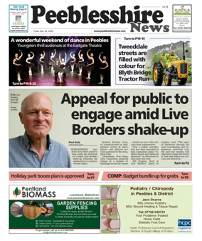 Cover of Peebleshire News