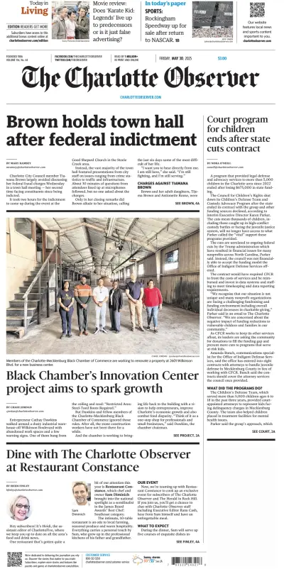 Cover of The Charlotte Observer