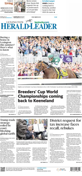 Cover of Lexington Herald-Leader
