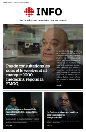 Cover of Radio-Canada Info