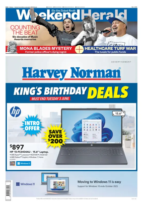 Cover of Weekend Herald