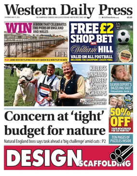 Cover of Western Daily Press (Saturday)