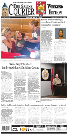 Cover of The Saline Courier Weekend