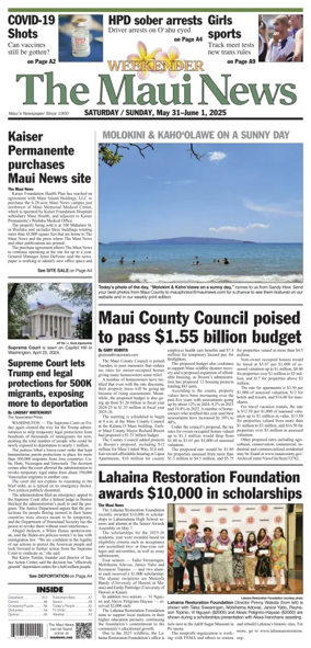 Cover of The Maui News - Weekender