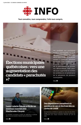Cover of Radio-Canada Info