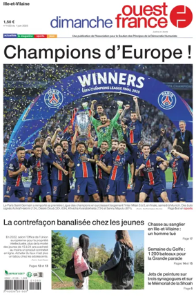 Cover of Dimanche Ouest France (Ille-et-Vilaine)