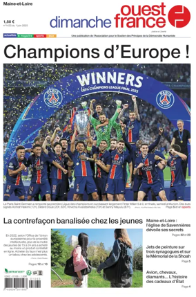 Cover of Dimanche Ouest France (Maine-et-Loire)