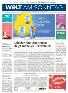 Cover of Welt am Sonntag