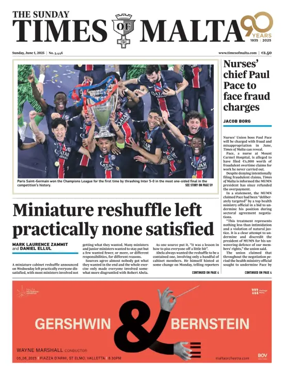 Cover of The Sunday Times of Malta